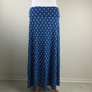 LulaRoe Blue Maxi Skirt